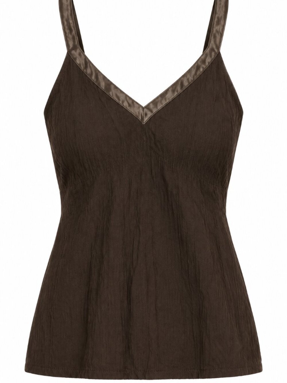 RW&CO Women’s Brown V-Neck Camisole Top Size L